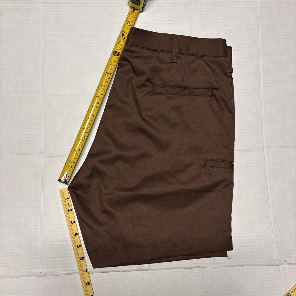 WearGuard Men's Brown Work Shorts Size 36 7" Inseam 65% Polyester 35%Cotton - Picture 4 of 8